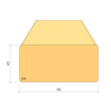 45X95 BYGGREGEL C14 GRAN 2,5M