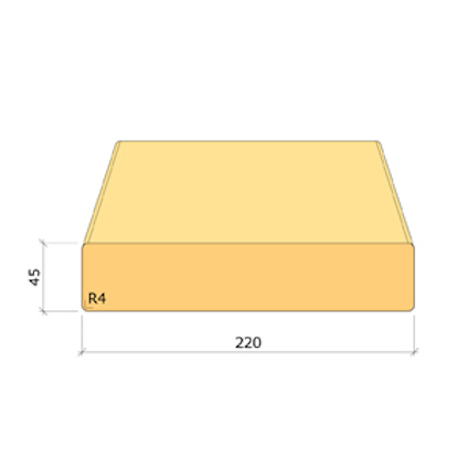 45X220 K-VIRKE C24 GRAN 4,8M