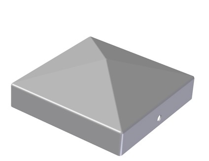 STOLPLOCK GALVAD 71X71 MM