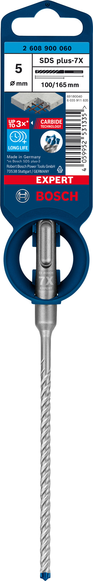 HAMMARBORR SDS-PLUS 7X 5X165MMEXP - Bosch