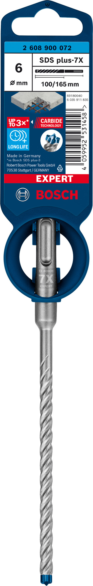 HAMMARBORR SDS-PLUS 7X 6X165MMEXP - Bosch