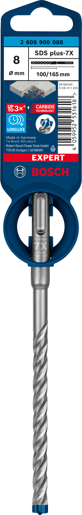 HAMMARBORR SDS-PLUS 7X 8X165MMEXP - Bosch