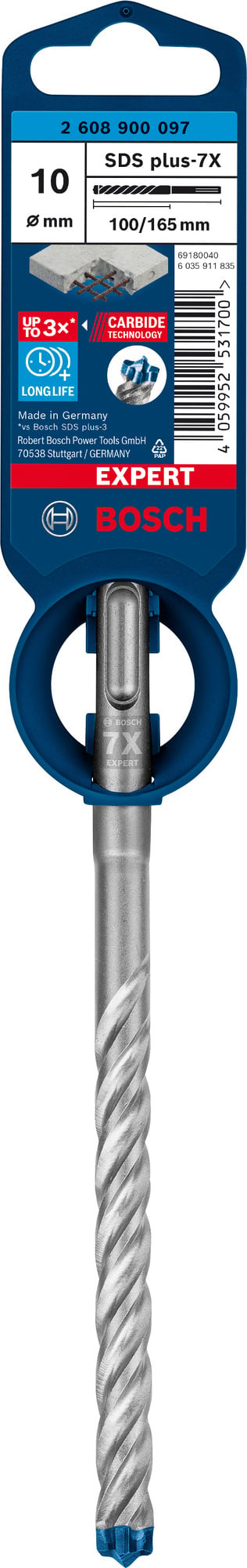 HAMMARBORR SDS-PLUS 7X 10X165MM EXP - Bosch
