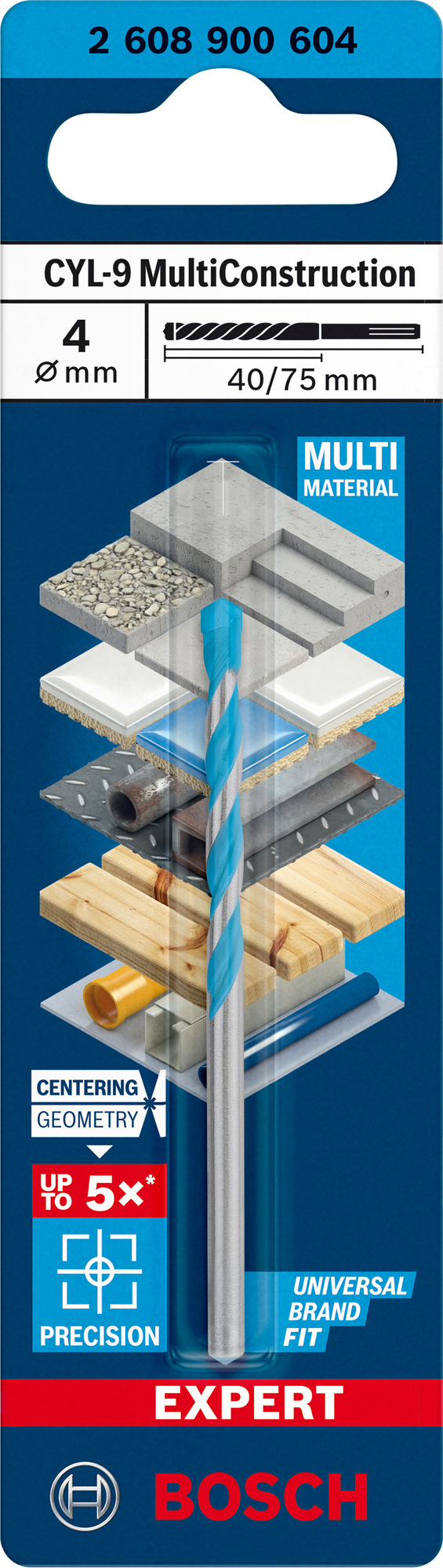 BORR CYL MULTICONSTRUCTION 4X75MM - Bosch