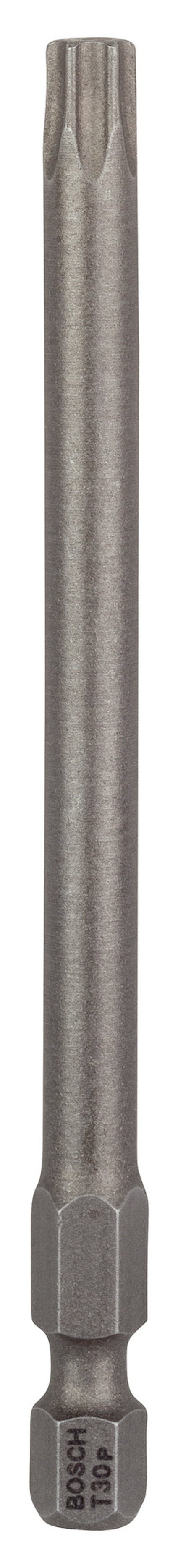 Metallbits med sexkantig bas och stjärnformad spets. Texten "BOSCH T30" är synlig på basen.