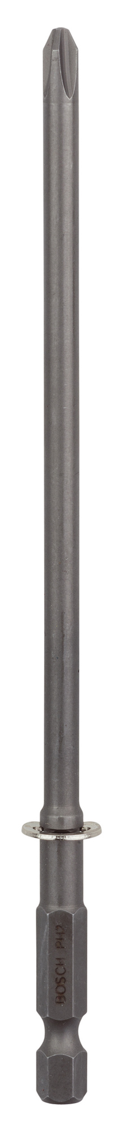 Metallbits med lång, smal form och sexkantigt fäste.