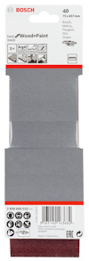 Slippapper Bosch Best for Wood and Paint, 75x457 mm, korn 40, 3-pack.