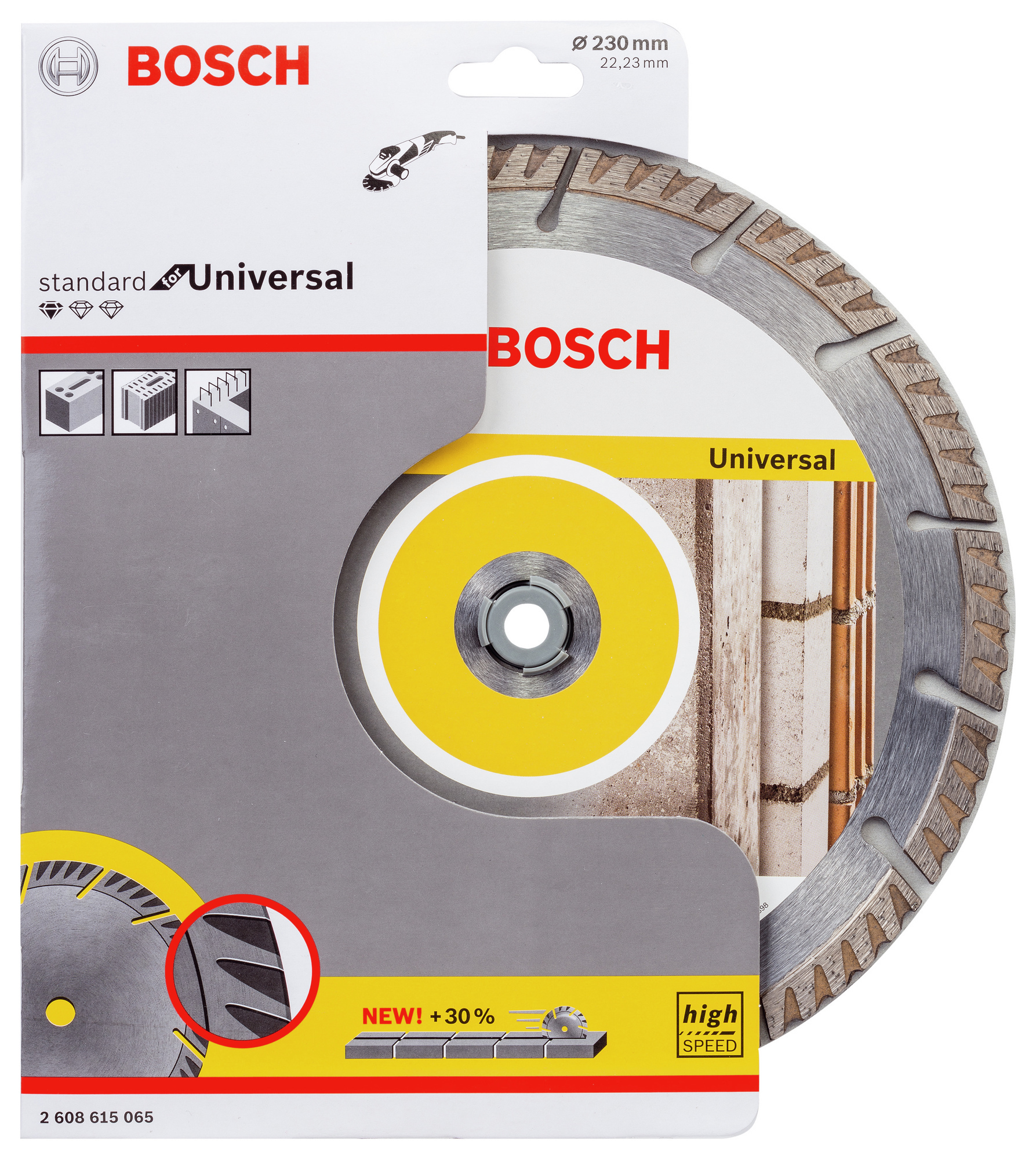 DIAMANTSKIVA STD UNIVERSAL 230X22,23MM - Bosch