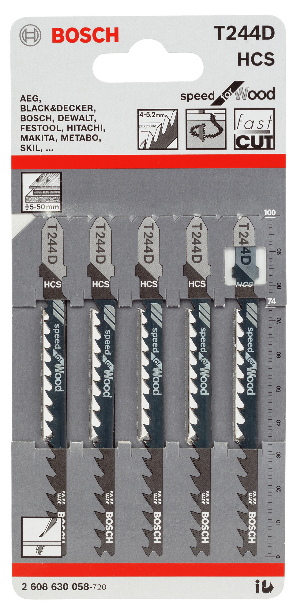 STICKSÅGBLAD T244D 5ST - Bosch