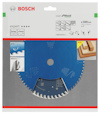 Förpackning med Bosch Expert Wood sågtillbehör, 160 mm diameter, med skyltar för lång livslängd och ren skärning.