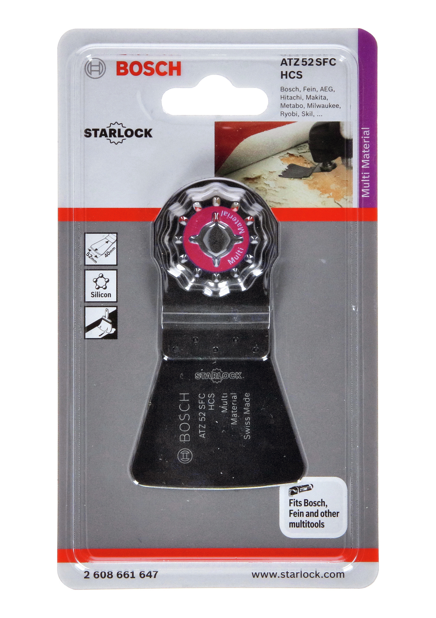 SKRAPA ATZ52SFC L:45MM HCS 52MM - Bosch