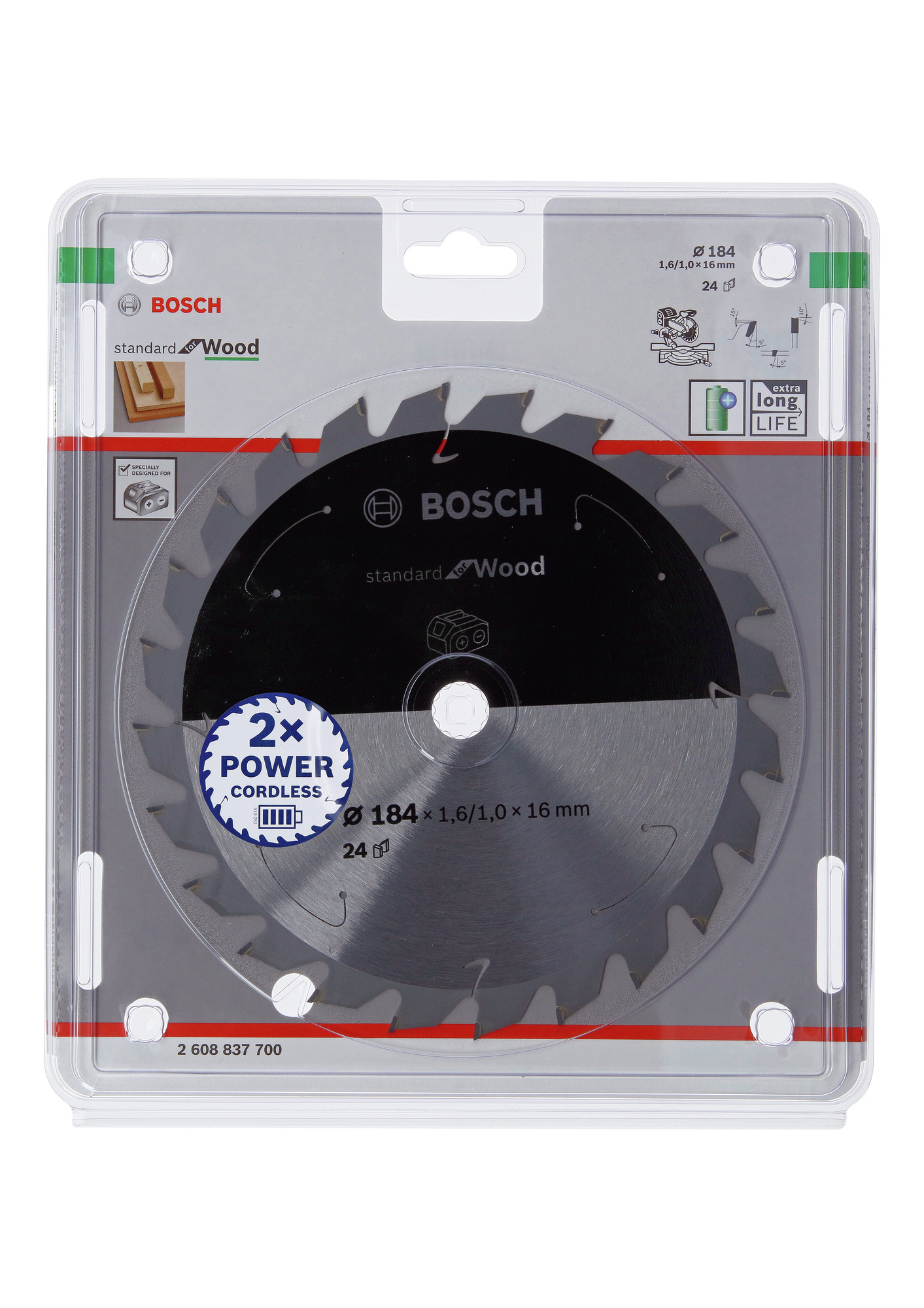 CIRKELSÅGKLINGA BOSCH STANDARD FOR WOOD FÖR SLADDLÖSA SÅGAR - Bosch