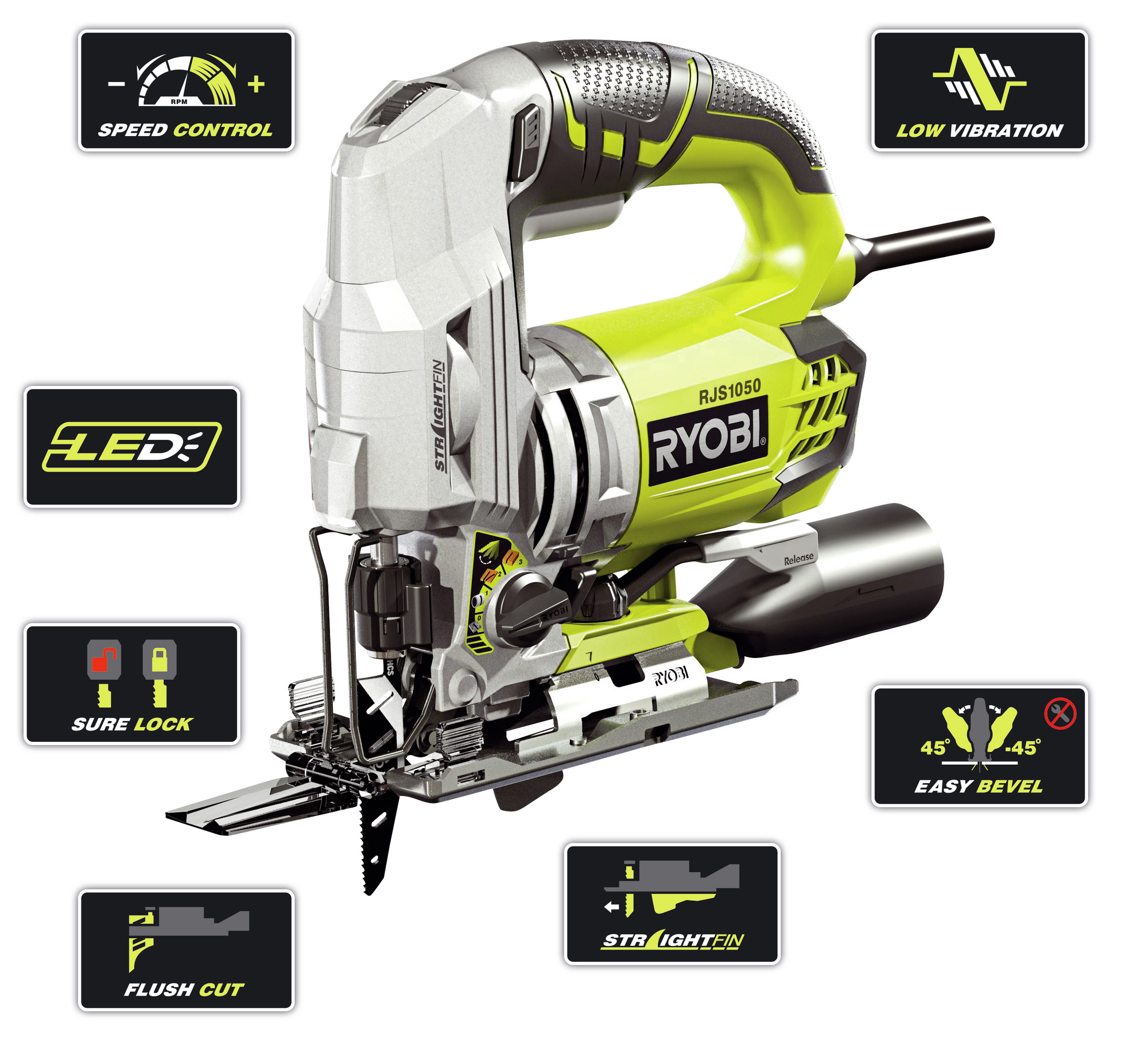 PENDELSTICKSÅG RJS1050-K  - Ryobi