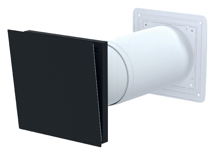 VÄGGVENTIL FRESH TL100DE SVART - Thomee