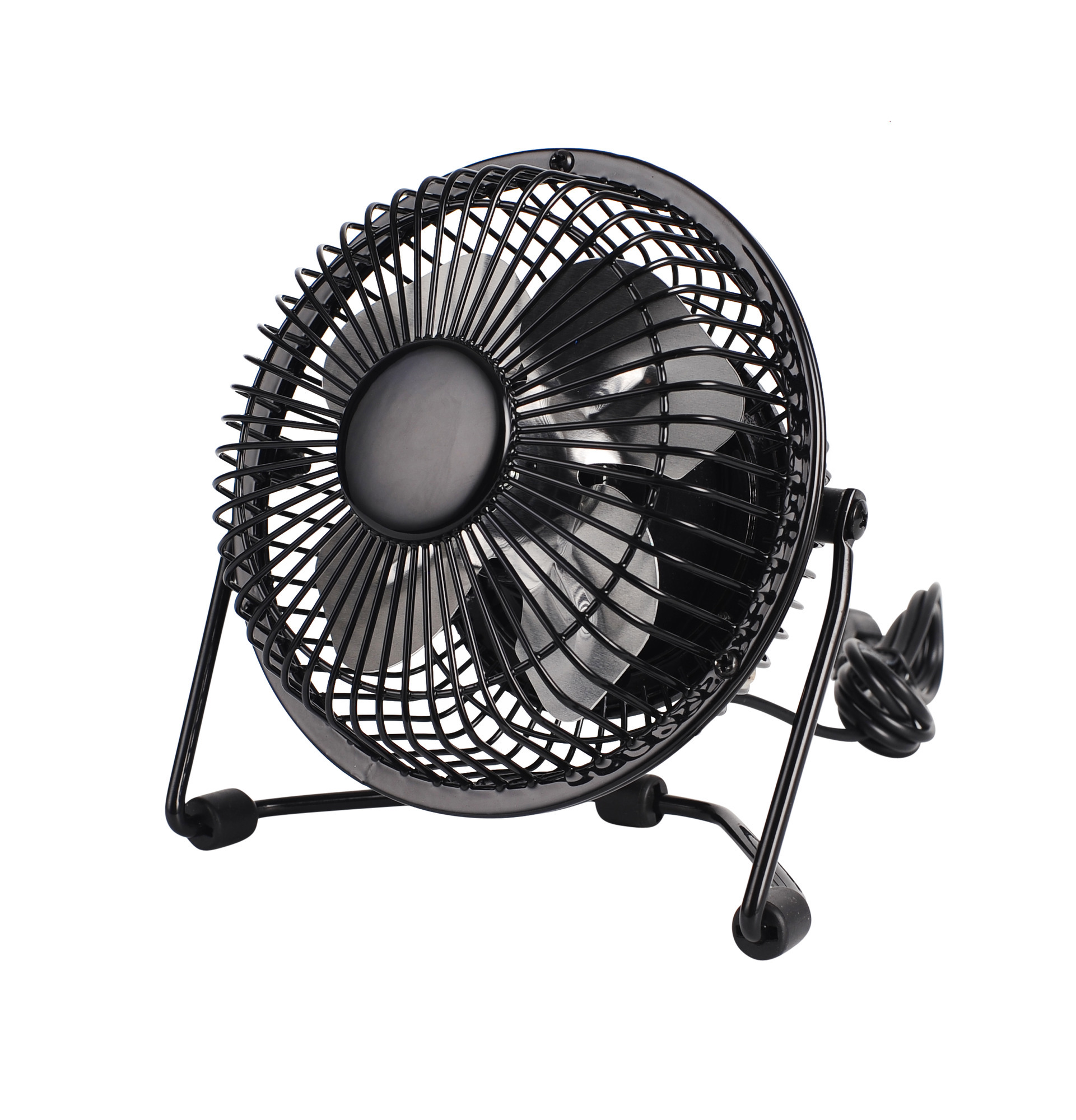 KALLUFTSFLÄKT SVART USB 2.5W METALL - Gelia