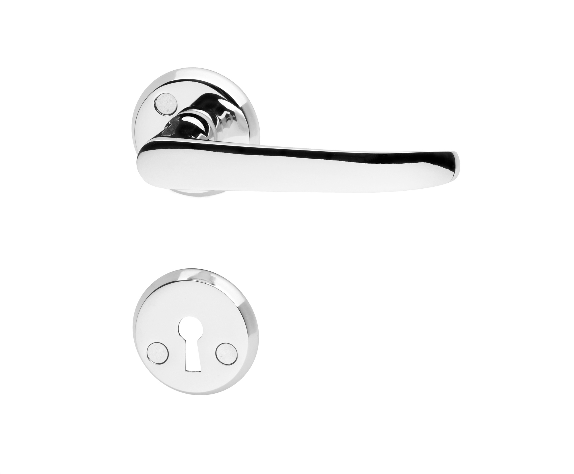 DÖRRHANDTAG A1871 KROM MED NYCKELSKYLT - Habo