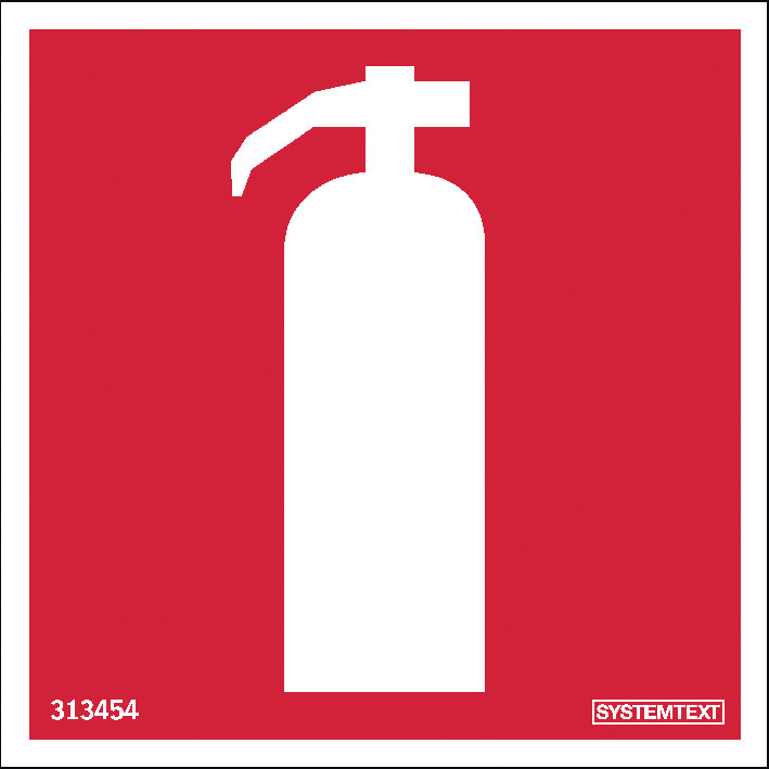 SKYLT BRANDSLÄCKARE 80X80 DEKAL - Thomee