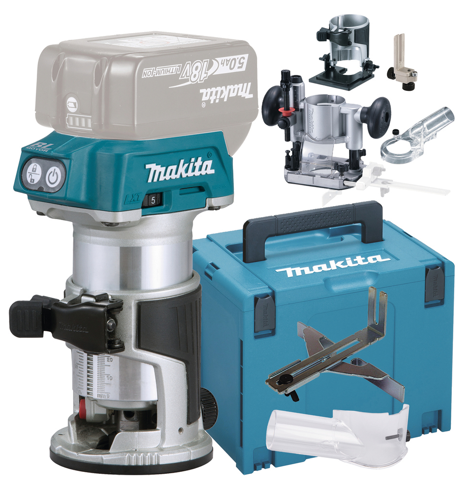 MULTIFRÄS DRT50ZJX5 MAKITA 18V SOLO 3XBAS 3XSTÅL MAKPAC - Makita