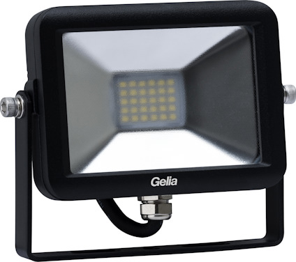 STRÅLKASTARE LED 20W SVART IP65 0.5M KABEL M STICKPROPP