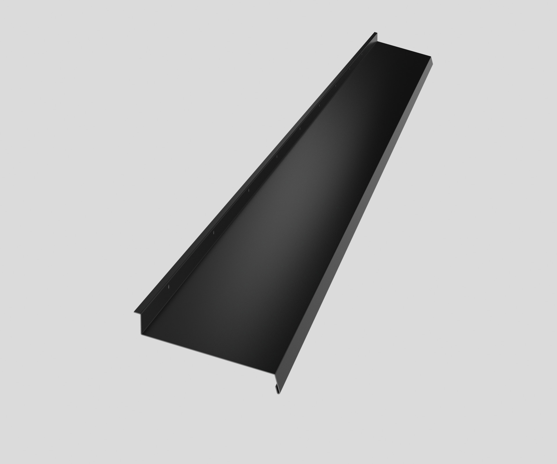 UNDERBLECK B=60MM SVART HCG L=2000MM - Plannja