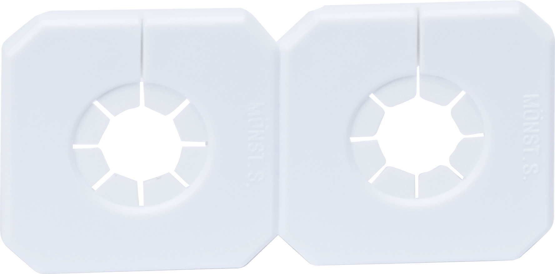 TÄCKBRICKOR, DUO-TÄCK, AV PLAST FÖR DUBBLA RÖR - PURUS