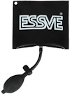 Svart pumppåse med texten "ESSVE" och en slang med handpump.