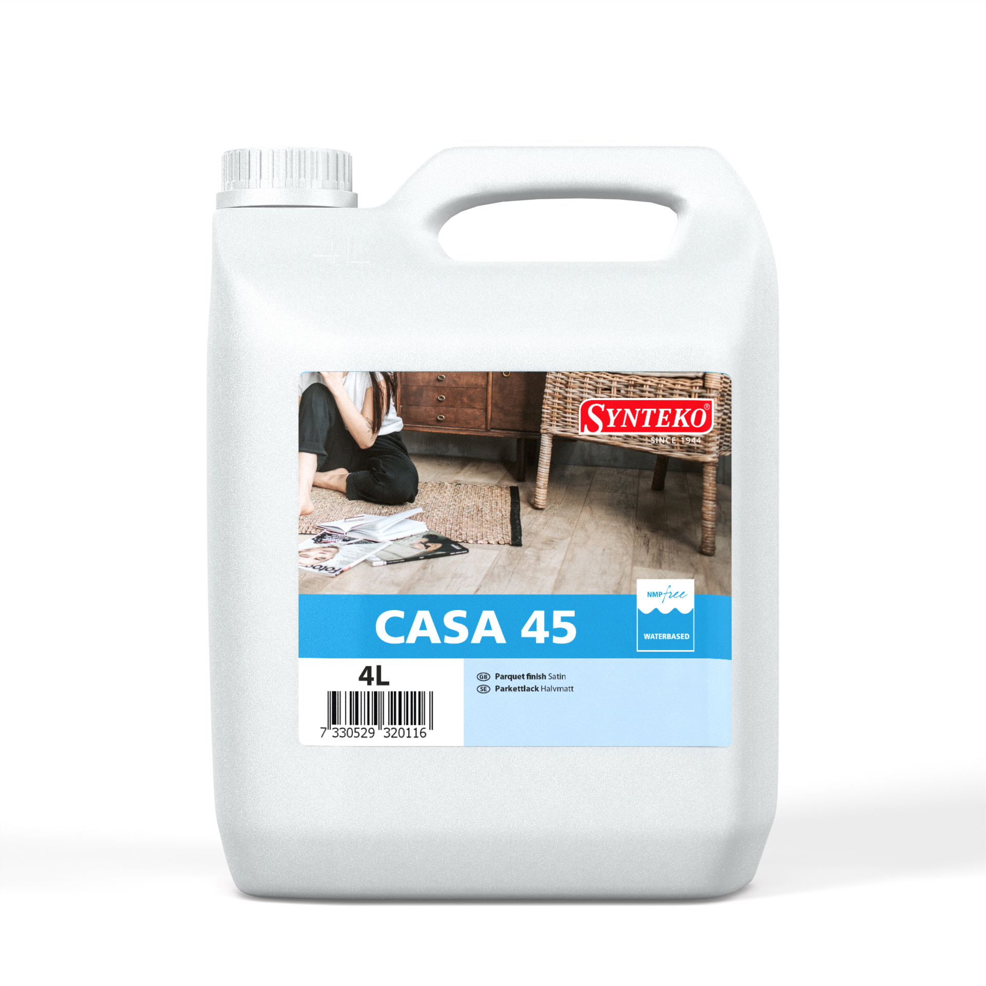 GOLVLACK CASA HALVMATT 45 , 4L - 