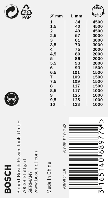 BORRSET METALL HSS-G 19ST