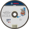 Rund slip- eller kapskiva från Bosch med etikett och specifikationer för multi-materialanvändning.