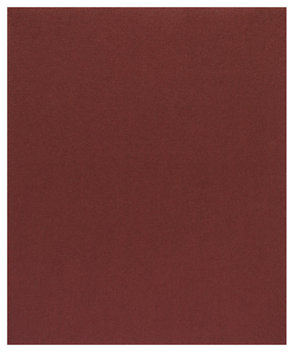 Rödbrunt sandpapper med jämn yta.
